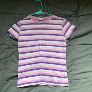 STRIPED PURPLE TOP